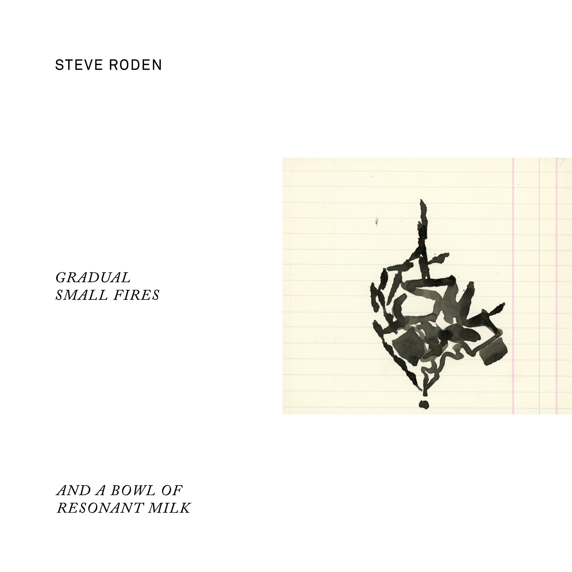 Steve Roden — Gradual Small Fires (And A Bowl Of Resonant Milk)
